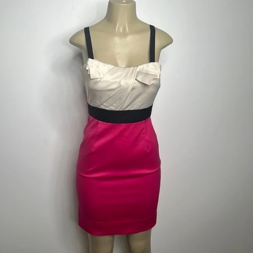 Max & Cleo Satin Bodycon Mini Dress NWT